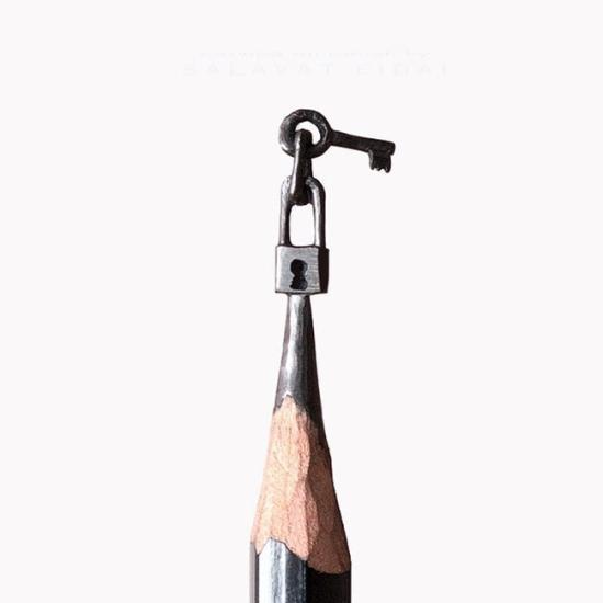 鉛筆尖雕塑，你想象不到的美(圖)