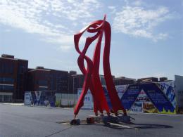 hj1731 不銹鋼雕塑—舞_青島國際服裝城不銹鋼雕塑、石雕、玻璃鋼雕塑_濱州宏景雕塑有限公司